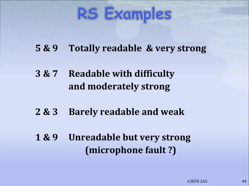 rs examples