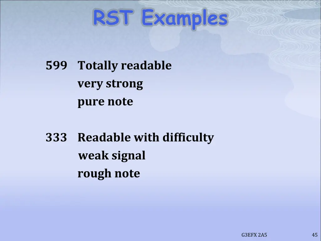 rst examples