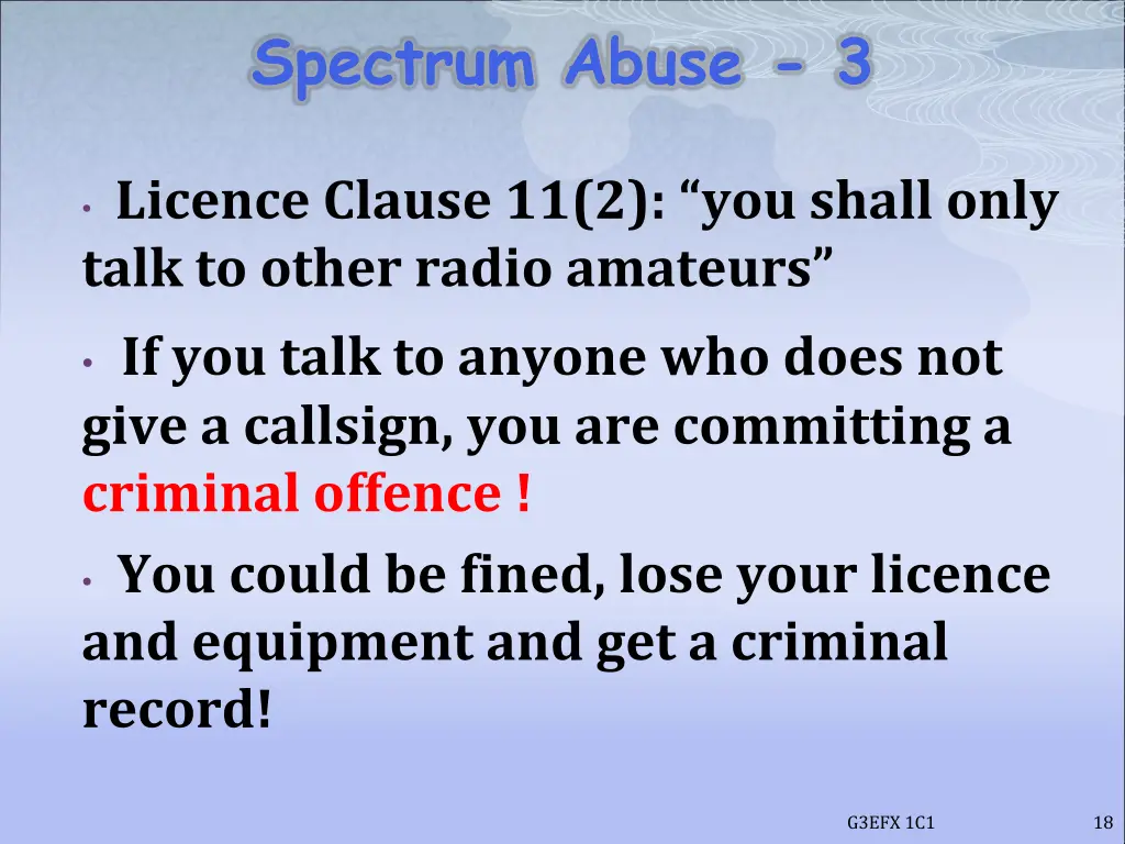 spectrum abuse 3