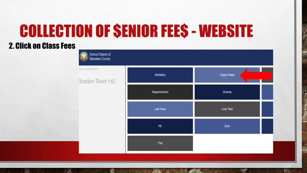 collection of enior fee website 2 click on class