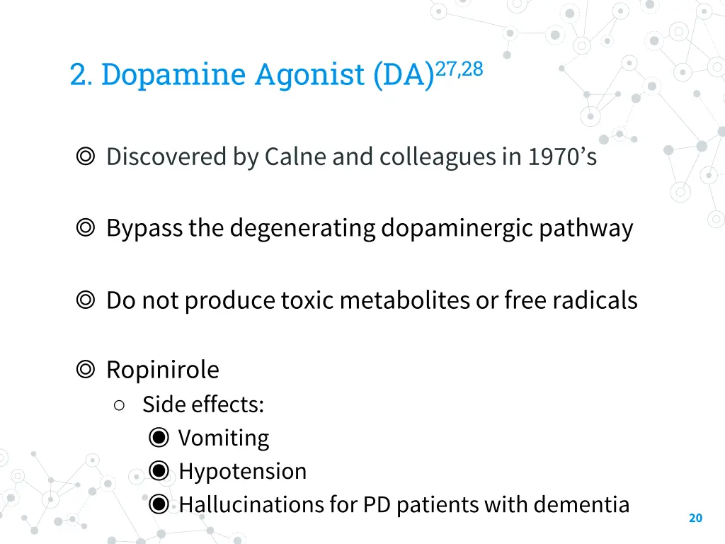 2 dopamine agonist da 27 28