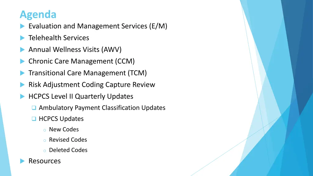 agenda evaluation and management services e m