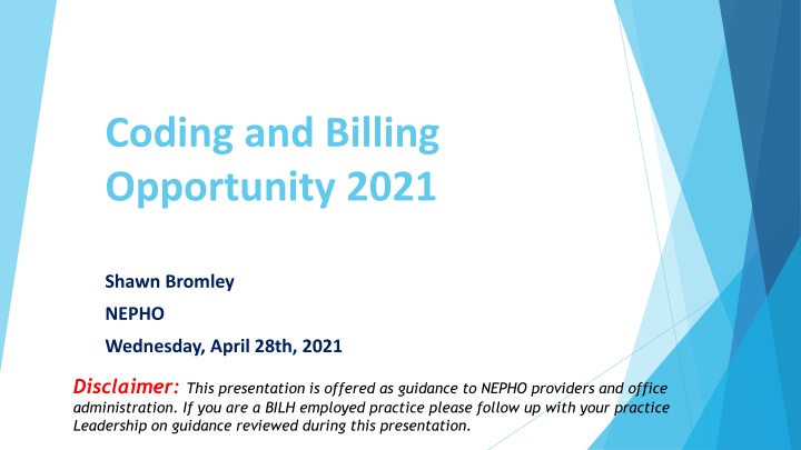 coding and billing opportunity 2021