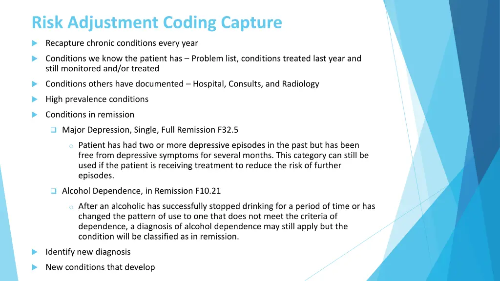 risk adjustment coding capture