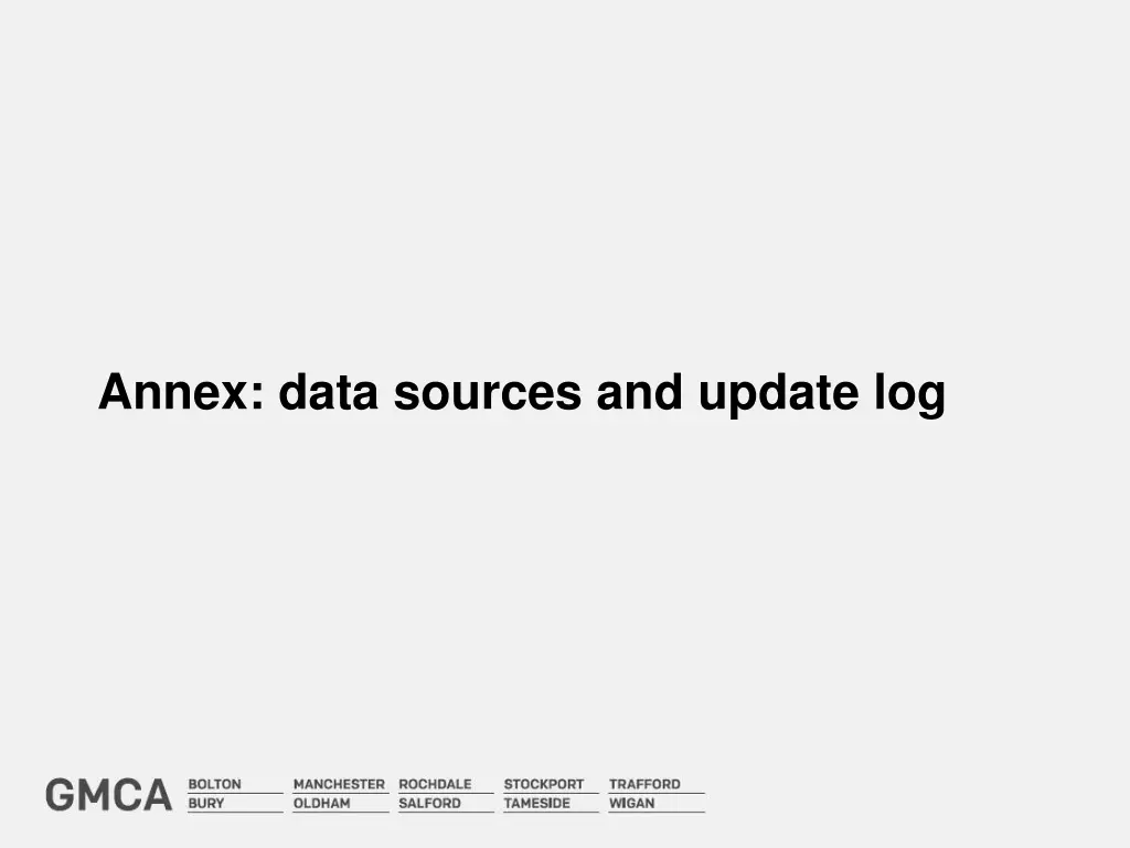 annex data sources and update log