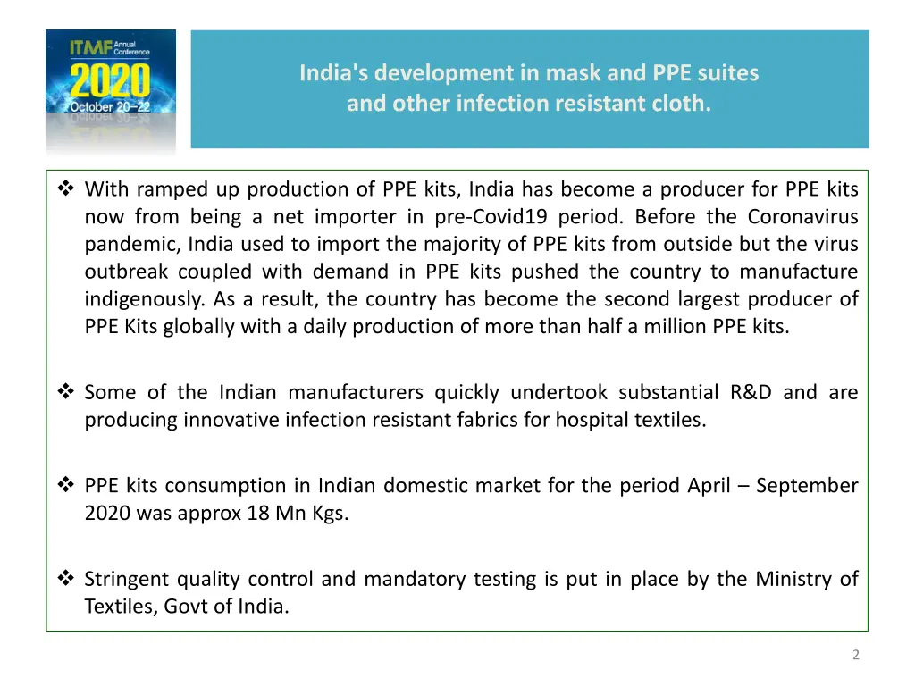 india s development in mask and ppe suites