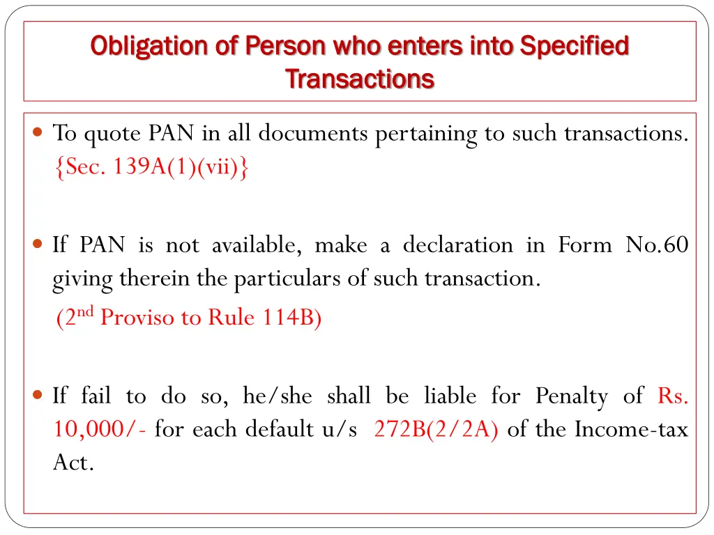 obligation of person who enter obligation