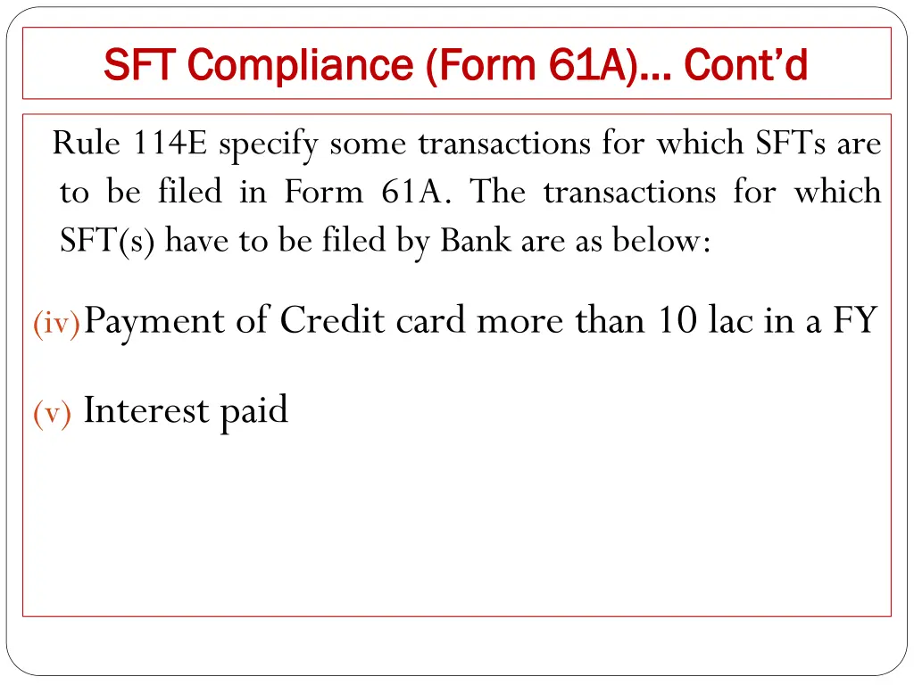 sft compli sft complia ance form 61a nce form