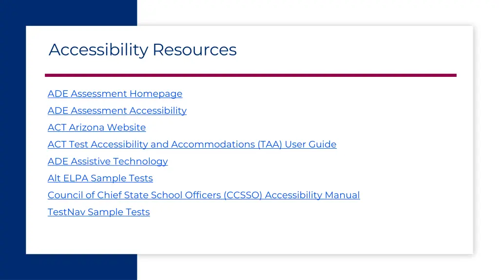 accessibility resources