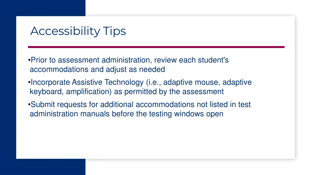 accessibility tips