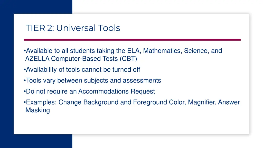 tier 2 universal tools