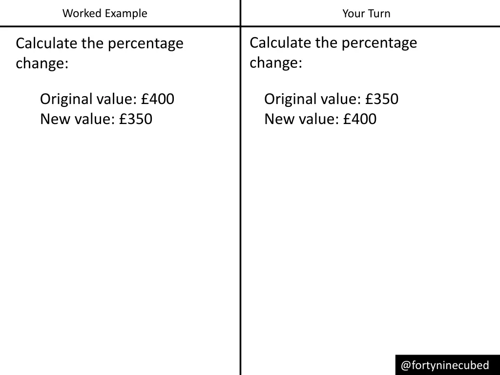 worked example