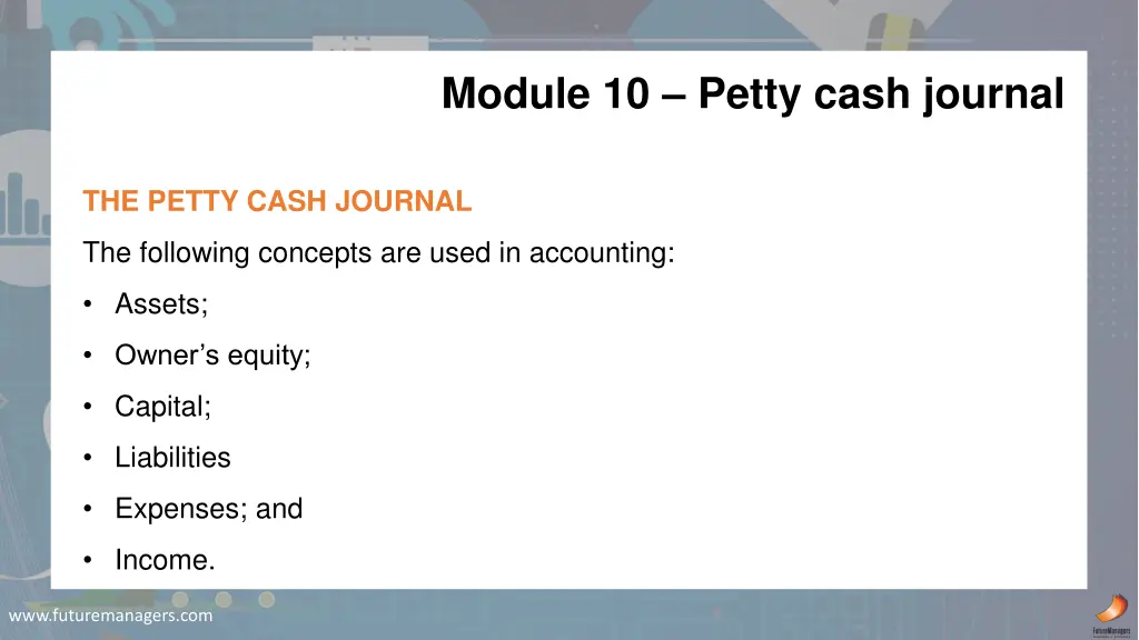 module 10 petty cash journal