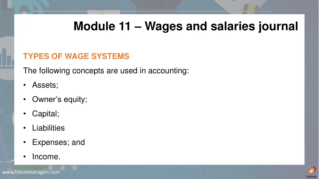 module 11 wages and salaries journal