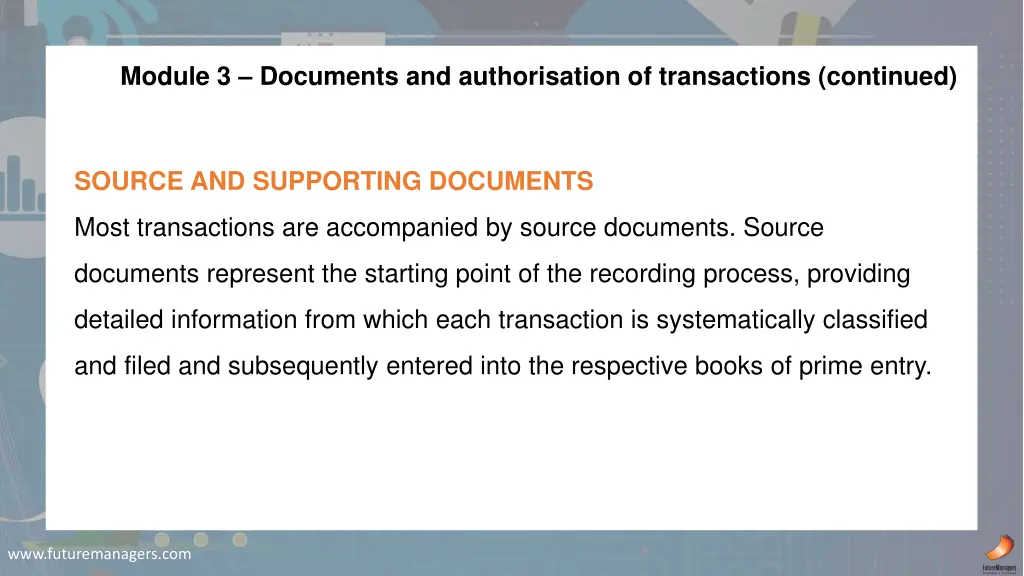 module 3 documents and authorisation 6