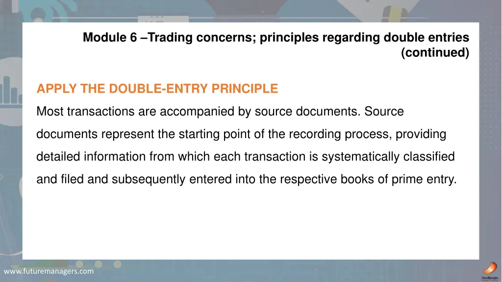 module 6 trading concerns principles regarding 1