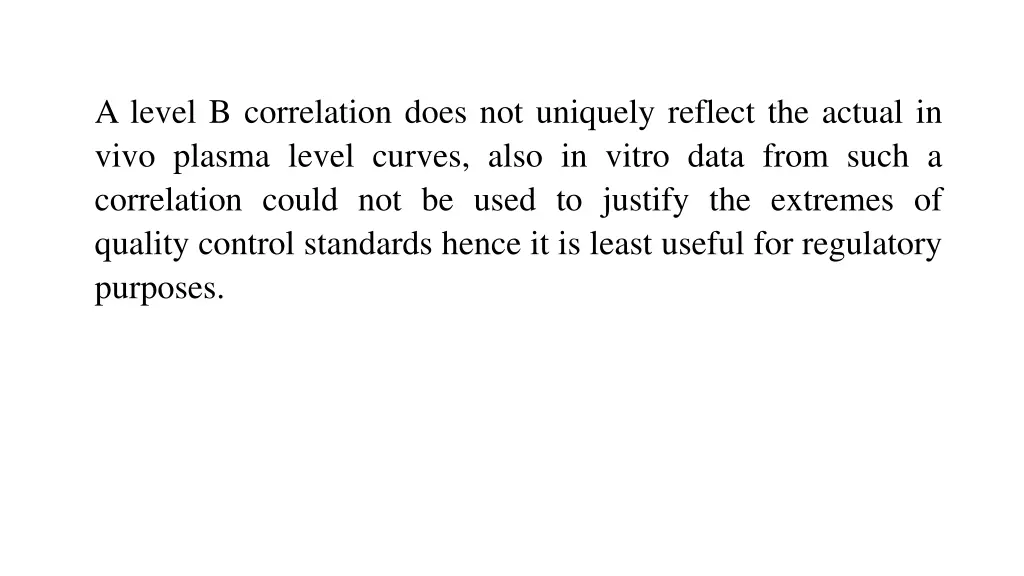 a level b correlation does not uniquely reflect