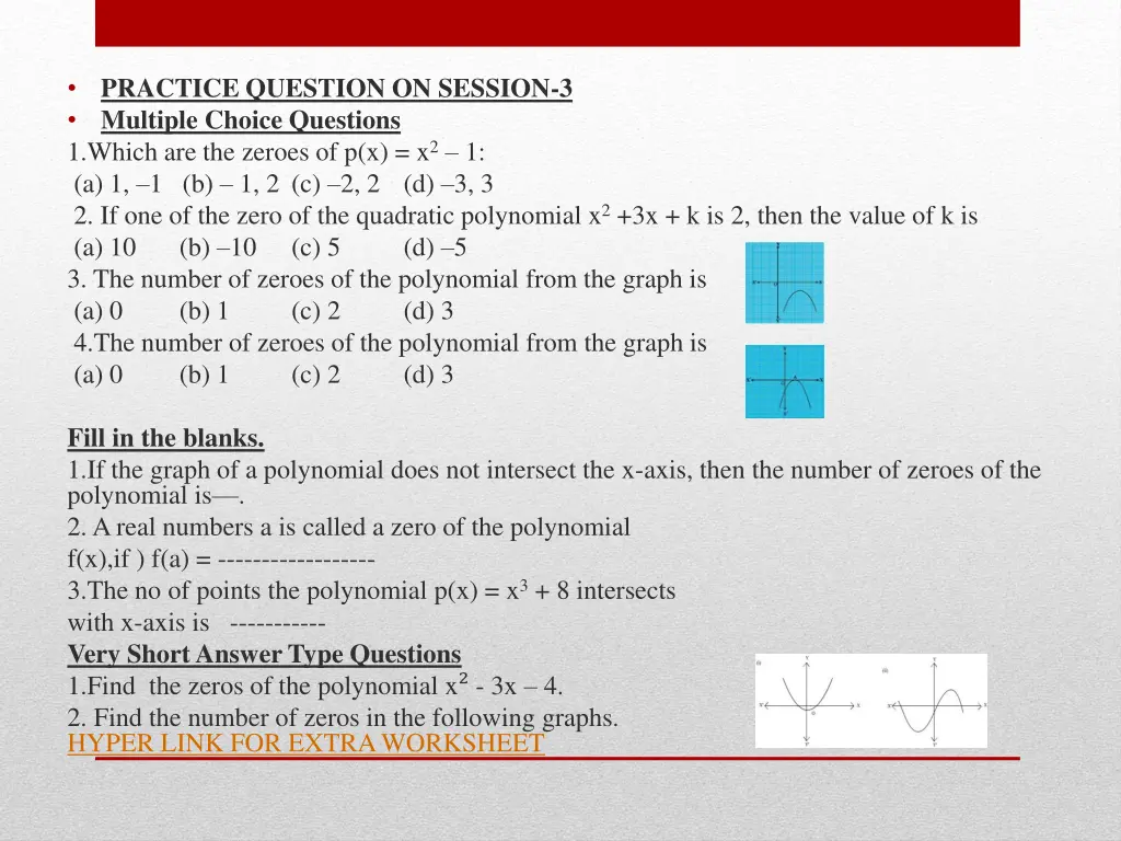 practice question on session 3 multiple choice