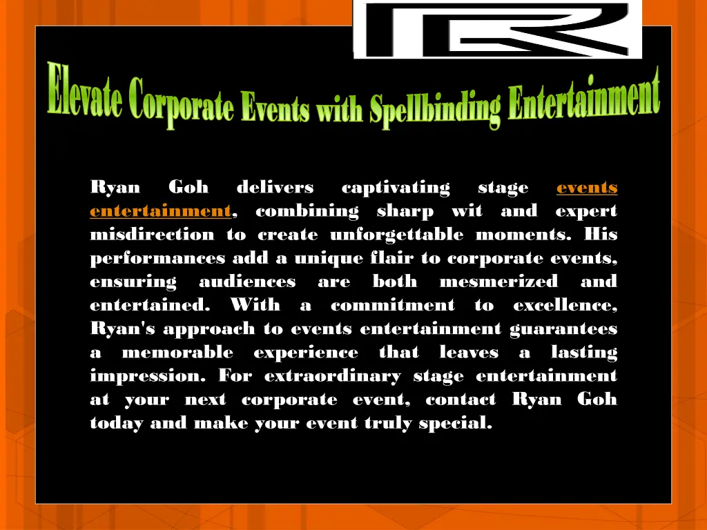 elevate corporate events with spellbinding 3