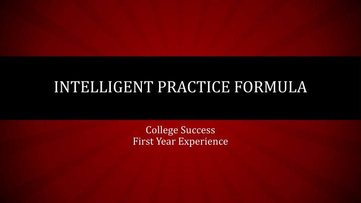 intelligent practice formula