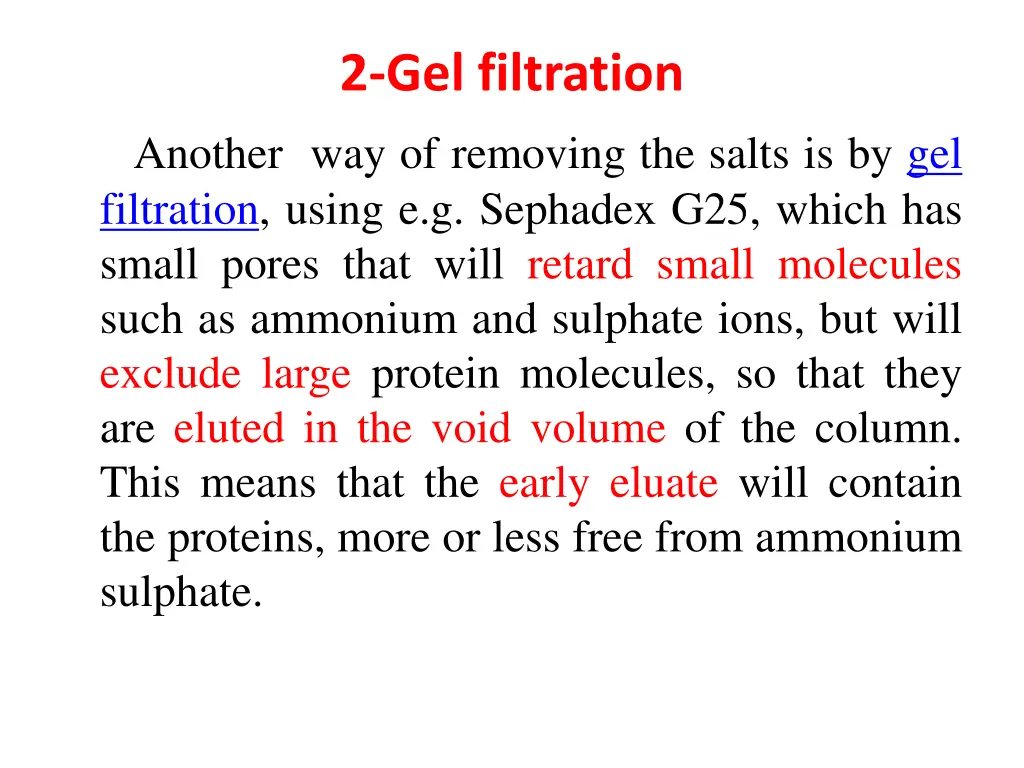 2 gel filtration