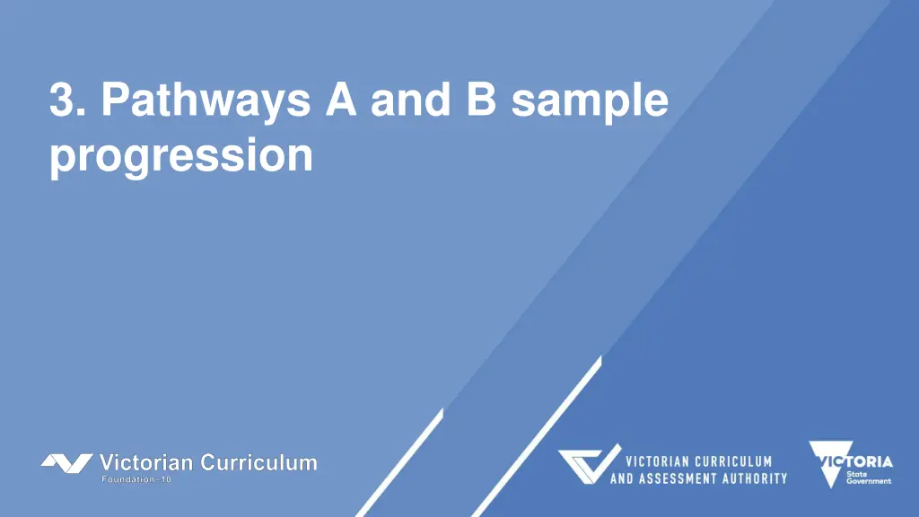 3 pathways a and b sample progression