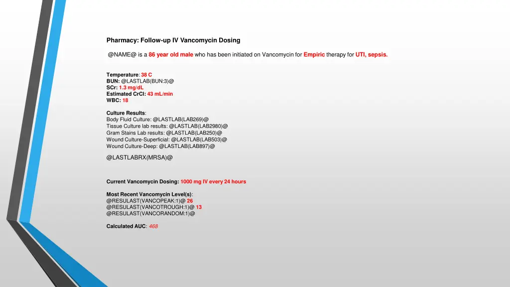 pharmacy follow up iv vancomycin dosing 1