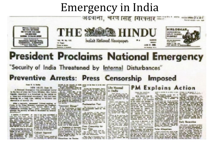 emergency in india