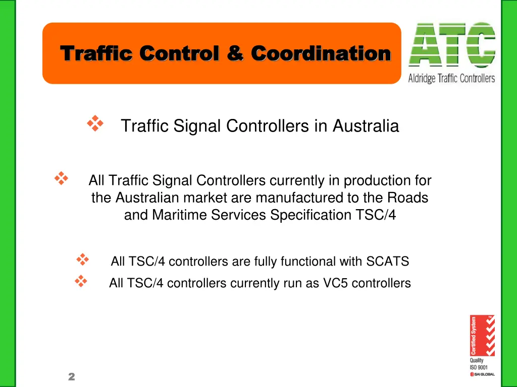 traffic control coordination traffic control 1