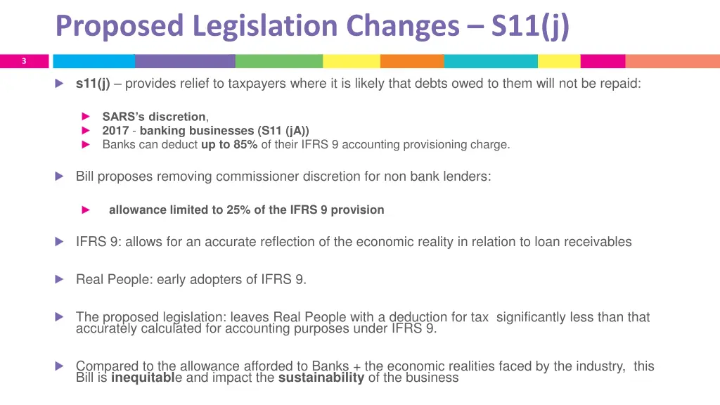 proposed legislation changes s11 j