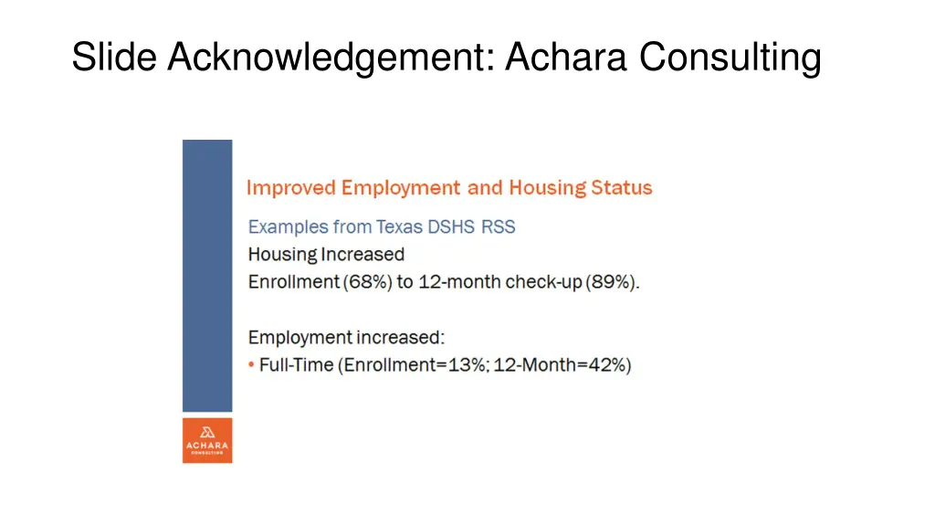 slide acknowledgement achara consulting 1