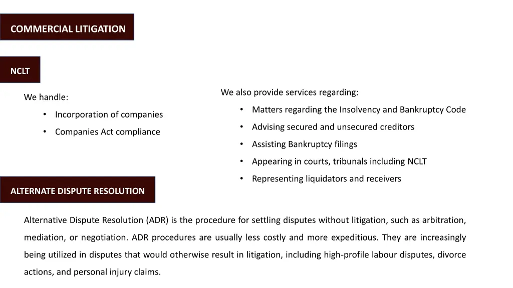 commercial litigation 1