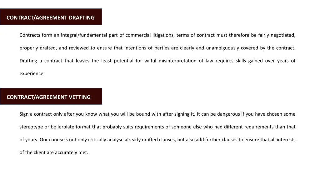 contract agreement drafting