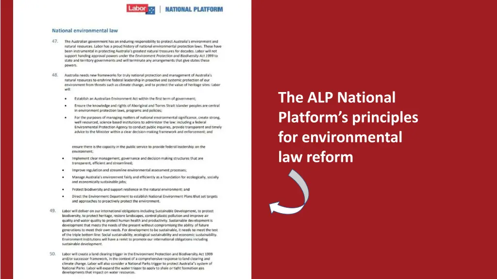 the alp national platform s principles