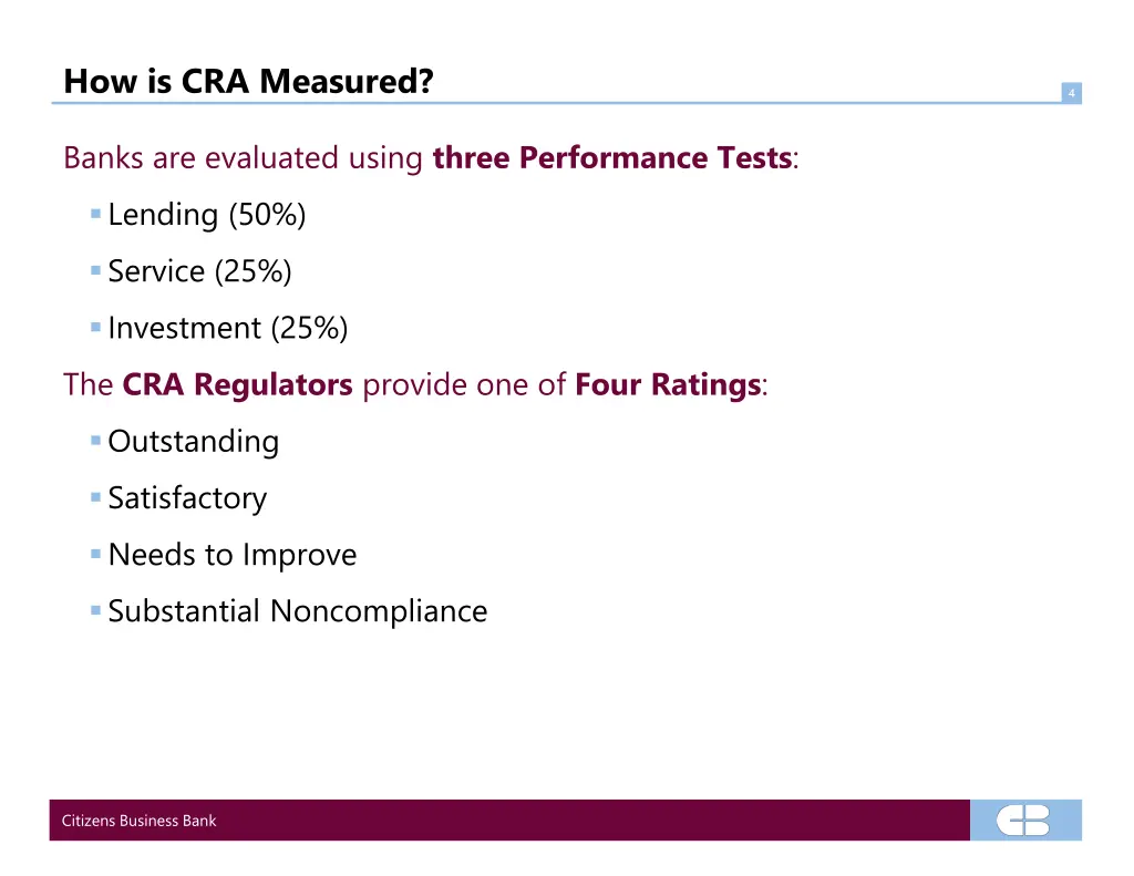 how is cra measured