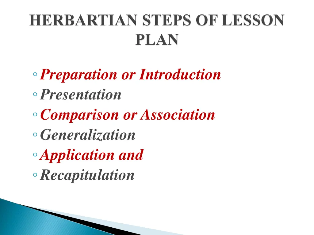 preparation or introduction presentation