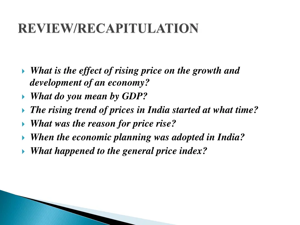 what is the effect of rising price on the growth