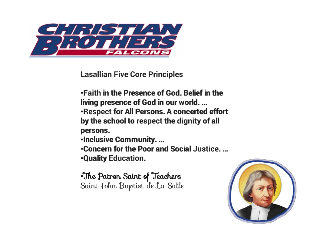 lasallian five core principles