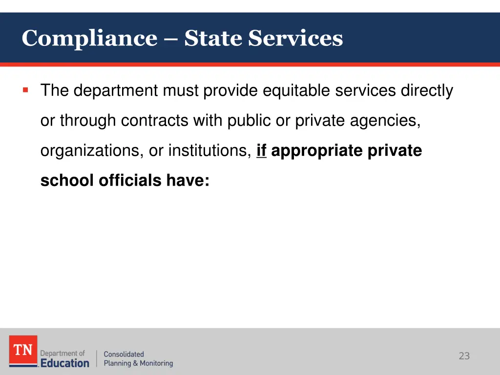 compliance state services