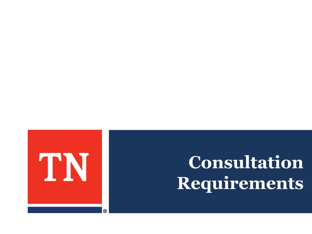 consultation requirements