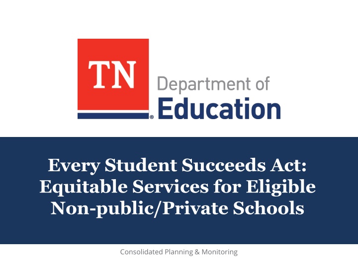 every student succeeds act equitable services