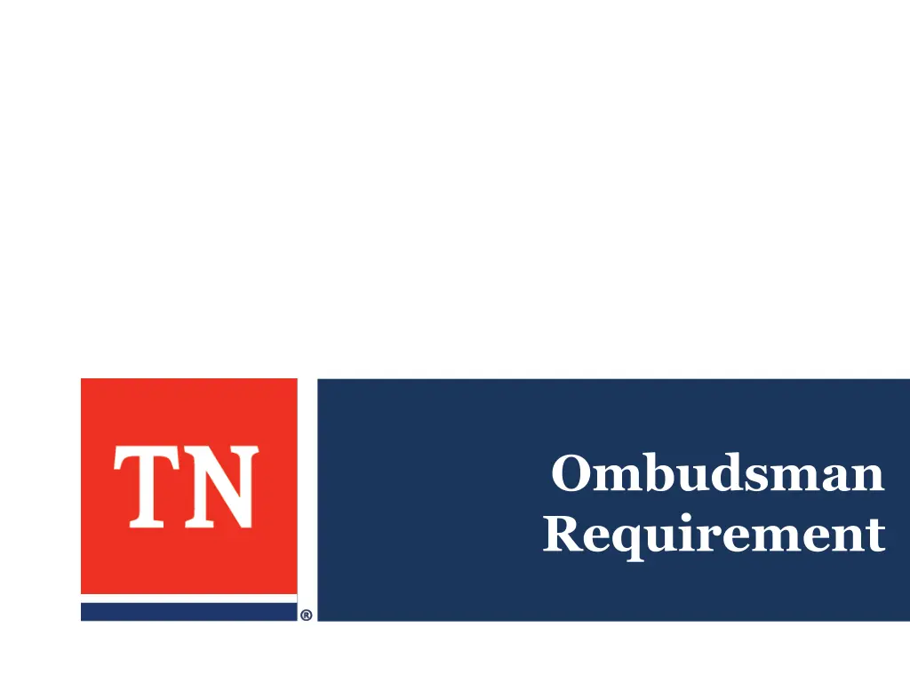 ombudsman requirement