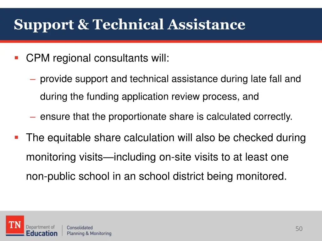 support technical assistance