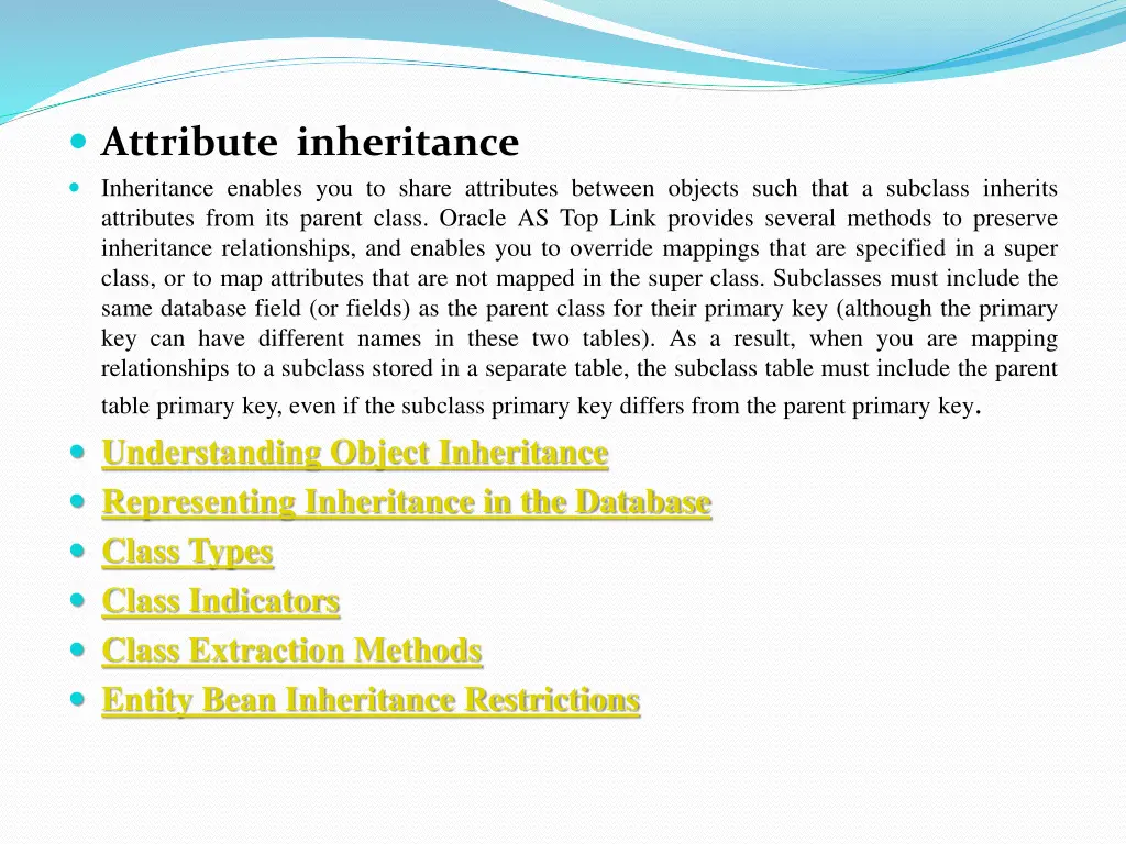 attribute inheritance inheritance enables