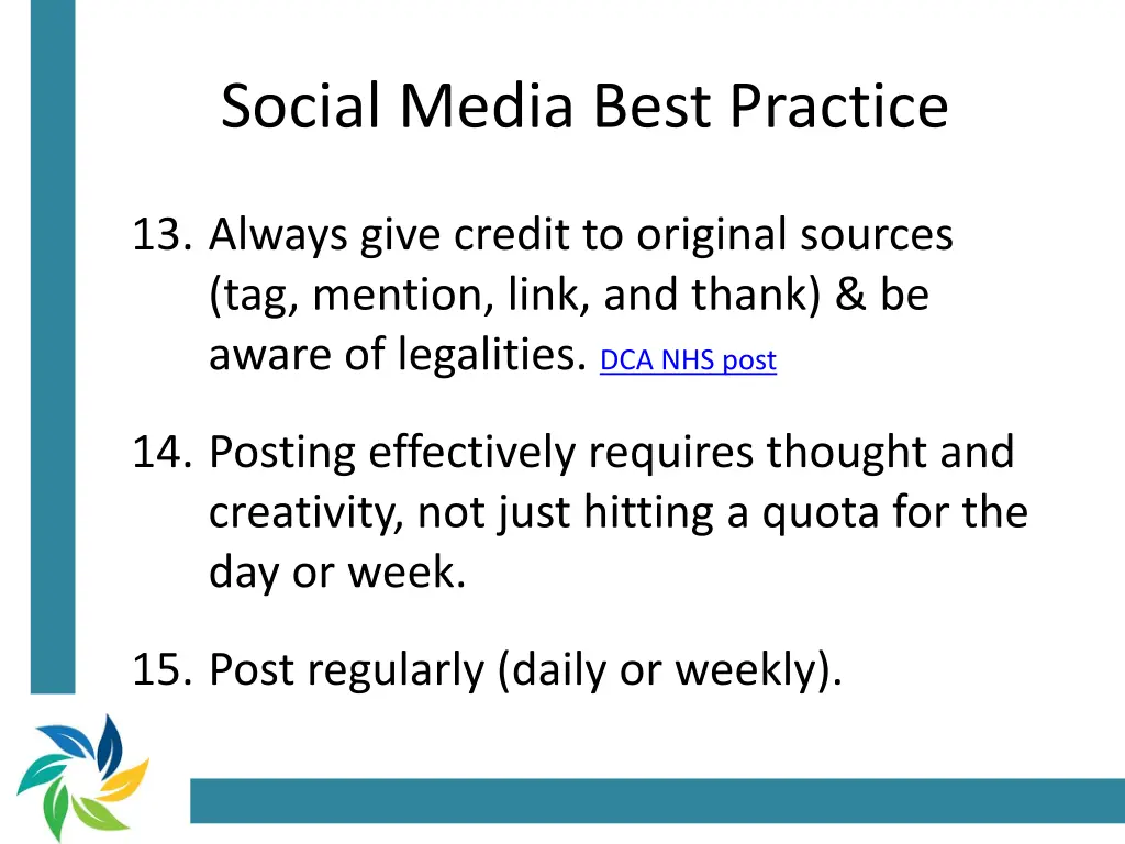 social media best practice 6