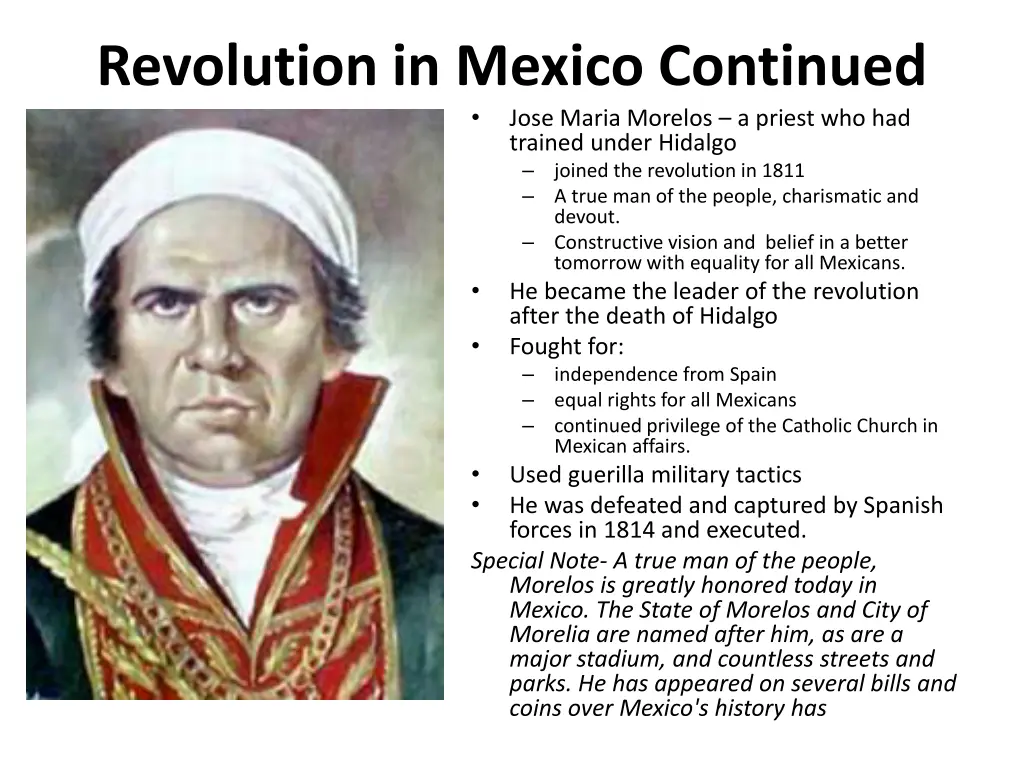 revolution in mexico continued