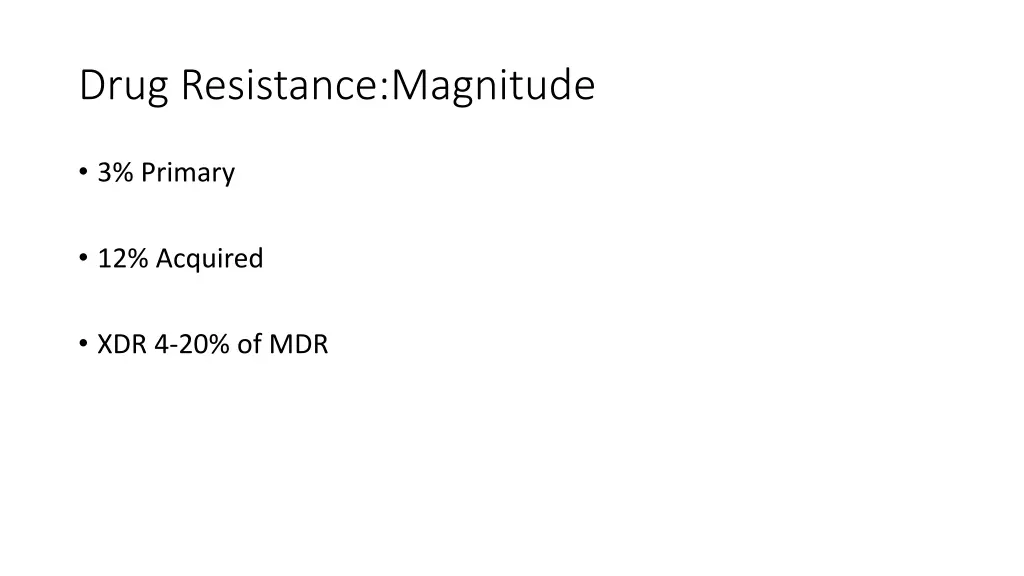 drug resistance magnitude