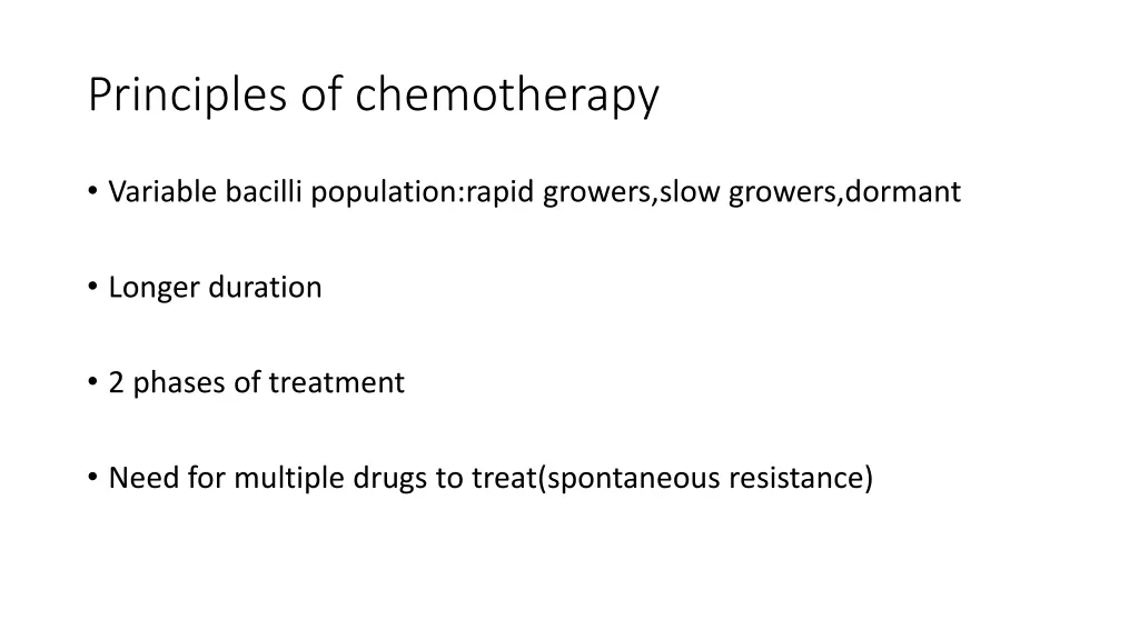 principles of chemotherapy