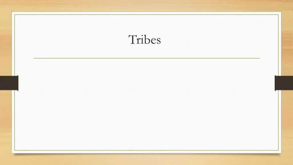 tribes