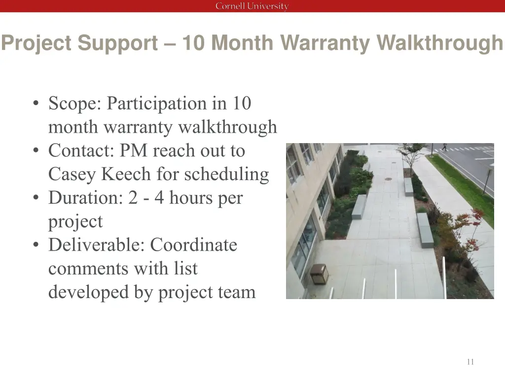 project support 10 month warranty walkthrough